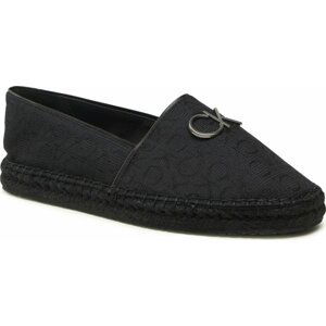 Espadrilky Calvin Klein Espadrille W/Hw HW0HW01458 Black Mono 0GN