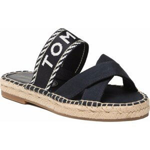 Espadrilky Tommy Hilfiger Seasonal Webbing Sandal FW0FW07181 Space Blue DW6