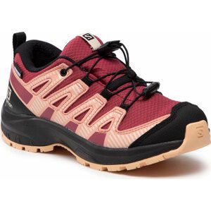 Trekingová obuv Salomon Xa Pro V8 Cswp J 416144 09 W0 Earth Red/Black/Almond Cream