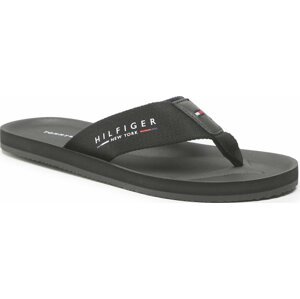 Žabky Tommy Hilfiger City Beach Sandal Mens FM0FM04408 Black BDS