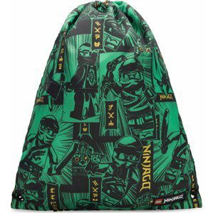 Vak na stahovací šňůrky LEGO DRAWSTRING BAG 10034-2301 Zelená