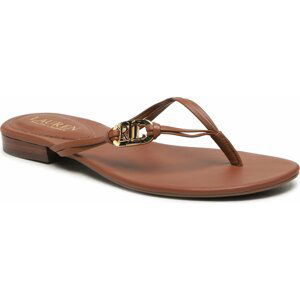 Žabky Lauren Ralph Lauren Emalia 802896830003 Deep Saddle Tan