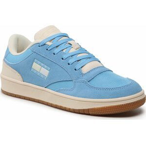 Sneakersy Tommy Jeans Wmn Retro Cups Suede EN0EN02112 Skysail CY7