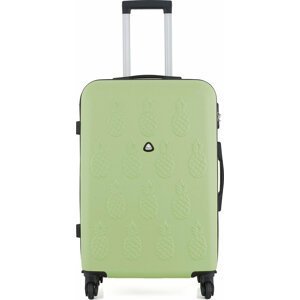 Velký tvrdý kufr Semi Line T5620-6 Zelená