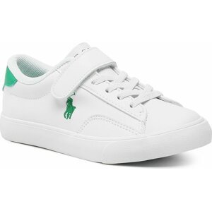 Sneakersy Polo Ralph Lauren Theron V Ps RF104101 White Smooth PU/Green w/ Green PP