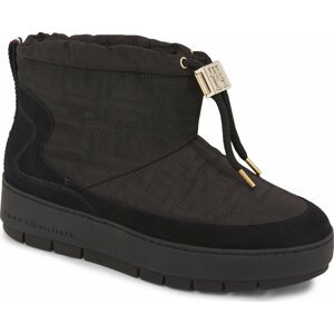 Sněhule Tommy Hilfiger Tommy Monogram Snowboot FW0FW07637 Black BDS