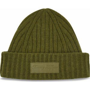 Čepice Tommy Hilfiger Tommy Twist Beanie AW0AW15325 Putting Green MS2