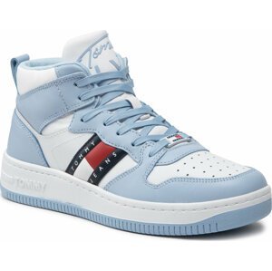 Sneakersy Tommy Jeans Mid Pop Basket Wmn EN0EN01851 Chambray Sky C1Q