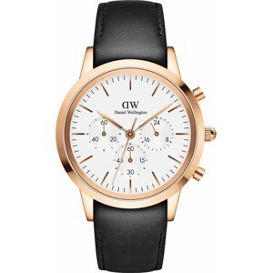 Hodinky Daniel Wellington Iconic Chronograph DW00100646 Gold/Black