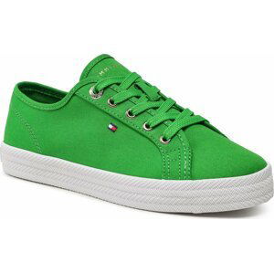 Tenisky Tommy Hilfiger Essential Vulcanized Sneaker FW0FW07119 Galvanic Green LXM