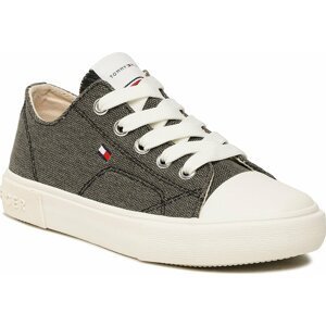 Plátěnky Tommy Hilfiger Low Cut Lace-Up Sneaker T3X9-32827-0890 M Black 999