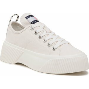 Sneakersy Tommy Jeans Tjw Vulc Plat. Lc Denim EN0EN02202 Ivory YBI