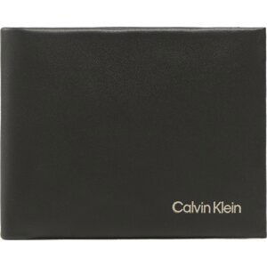 Velká pánská peněženka Calvin Klein Ck Concise Bifold 6Cc W/Bill K50K510597 Černá