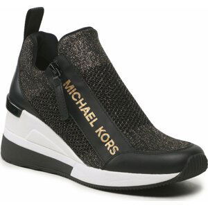 Sneakersy MICHAEL Michael Kors Willis Wedge Trainer 43F3WIFS1M Černá