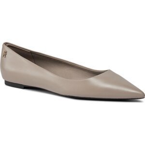 Baleríny Tommy Hilfiger Essential Pointed Ballerina FW0FW07863 Smooth Taupe PKB