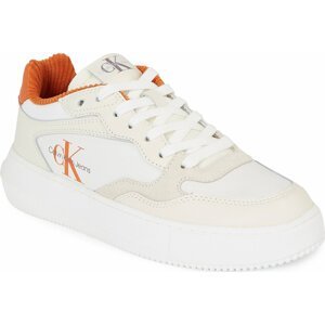 Sneakersy Calvin Klein Jeans Chunky Cupsole Coui Lth Mix YW0YW01171 Bright White/Creamy White/Sun Baked 0LF