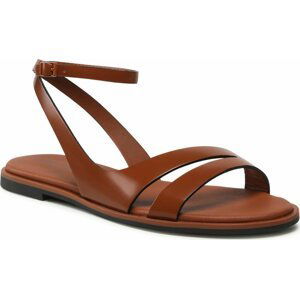 Sandály Calvin Klein Almond Sandal HW0HW01463 Cognac GYC