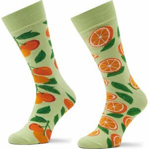 Dámské klasické ponožky Zooksy Mixtury Pomarańczowe Zelená