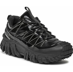 Sneakersy KARL LAGERFELD KL63723 Black Lthr & Textile Mono