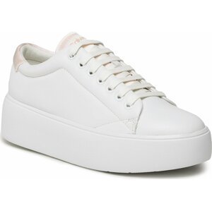Sneakersy Calvin Klein Bubble Cupsole Lace Up HW0HW01778 White/Crystal Gray 0K9