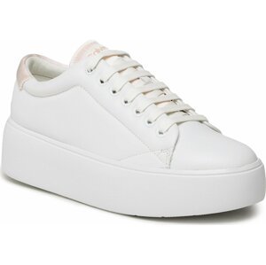 Sneakersy Calvin Klein Bubble Cupsole Lace Up HW0HW01778 Bílá