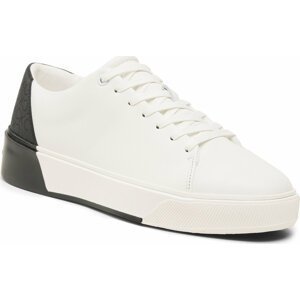 Sneakersy Calvin Klein Low Lace Up Lth Mono HM0HM01236 White/Black 0K7