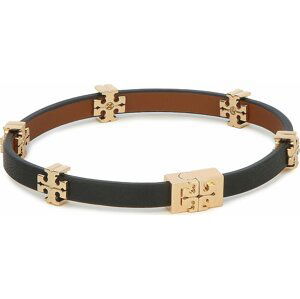 Náramek Tory Burch Eleanor Leather Bracelet 147235 Tory Gold / Black 720