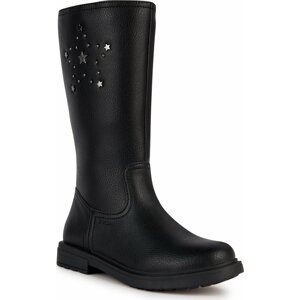 Kozačky Geox J Eclair Girl J369QP 000BU C9999 M Black