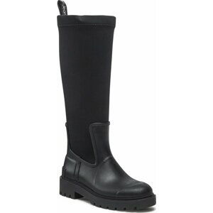 Holínky Calvin Klein Jeans High Rainboot Neoprene YW0YW00838 Black BDS