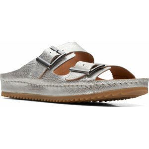 Sandály Clarks Brookleigh Sun 26171857 Silver Leather