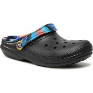 Nazouváky Crocs Classic Lined Spray Dye Clog 208045 Black/Multi