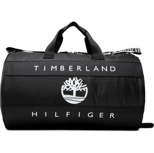 Taška Tommy Hilfiger Th X Tbl Ri Duffle AU0AU01239 Černá