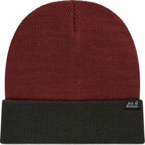 Čepice Jack Wolfskin Rib Hat 1903891-2185 Cordovan Red