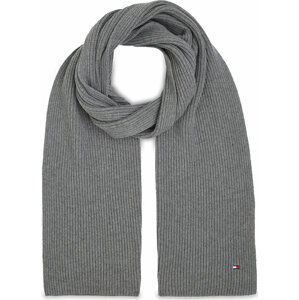 Šál Tommy Hilfiger Essential Flag Scarf AM0AM11480 Mid Grey Heather 0IM