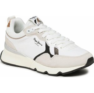Sneakersy Pepe Jeans Brit Pro Ba W PLS31458 White 800