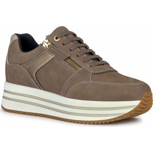 Sneakersy Geox D Kency D36QHA 0767B C6W9H Dk Taupe/Lead