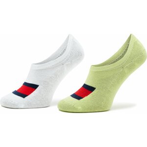 Sada 2 párů dětských nízkých ponožek Tommy Hilfiger 701223779 Light Citrus 002