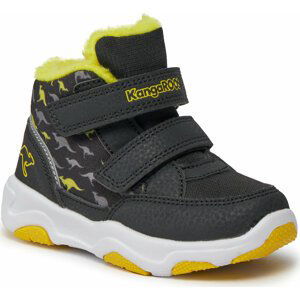 Kotníková obuv KangaRoos KS-Goku V 02220-000-5094 Jet Black/Lemon Chrome