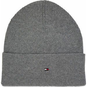 Čepice Tommy Hilfiger Essential Flag Beanie AW0AW15309 Šedá