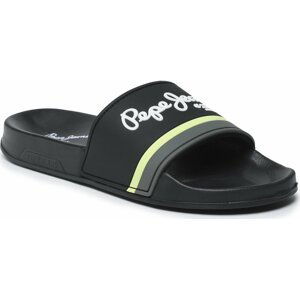 Nazouváky Pepe Jeans Slider Portobello PMS70123 Black 999