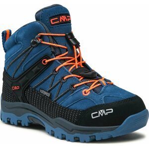 Trekingová obuv CMP Kids Rigel Mid Trekking Shoe Wp 3Q12944 Dusty Blue/Flash Orange 58MN