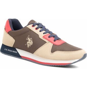 Sneakersy U.S. Polo Assn. NOBIL011M/CNH1 Khaki