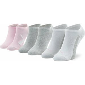 Sada 3 párů nízkých ponožek unisex Puma 907960 04 Pink/Grey