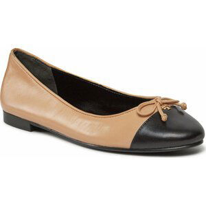 Baleríny Tory Burch Cap-Toe Ballet 154513 Ginger Shortbread / Perfect Bl 200