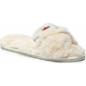 Bačkory KARL LAGERFELD KL49005T White Synth Fur