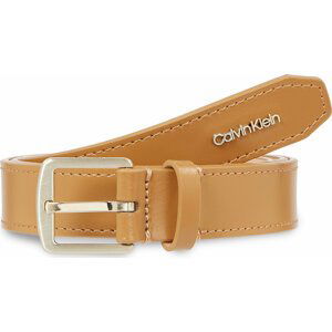 Dámský pásek Calvin Klein Ck Must Sqr Letter K60K611015 Brown Sugar GA5