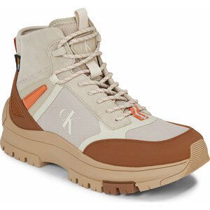 Turistická obuv Calvin Klein Jeans Hiking Lace Up Boot Cor YM0YM00762 Plaza Taupe/Eggshell/Brown Sugar 0HI