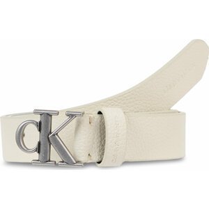 Dámský pásek Calvin Klein Jeans Round Mono Lthr Belt K60K611253 Ivory YBI