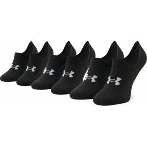 Sada 3 párů kotníkových ponožek unisex Under Armour Ua Ultra Lo 1351784-001 Černá