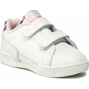 Sneakersy Pepe Jeans Lambert Zebra Girls PGS30514 Optic White 802